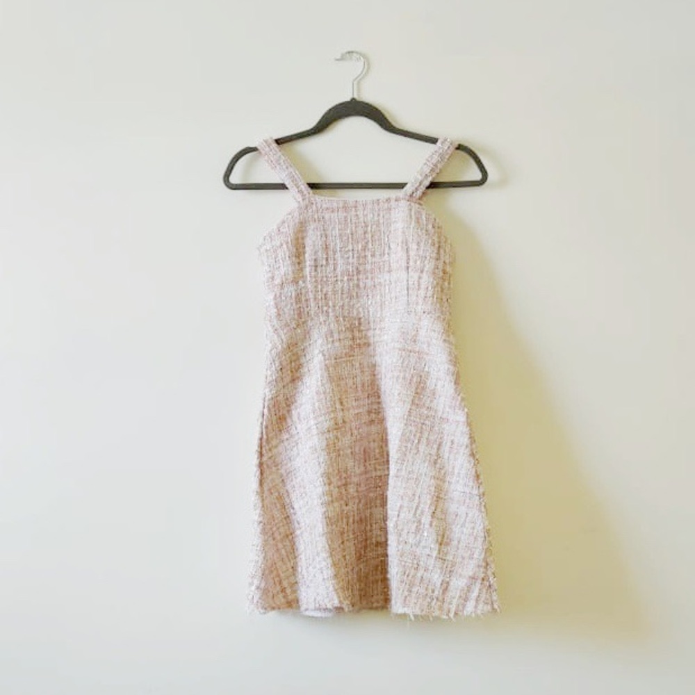 YesStyle Pastel Pink Korean Style Tweed Dress
